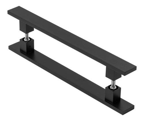 Puxador De Porta Pivotante Barra Chata Preto 80cm