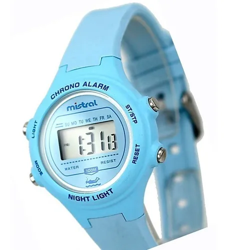 Reloj Mistral Ldx ban Dama Ni o 100m Wr Crono Timer Luz