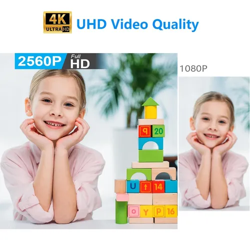 Cámara Ip Inalámbrica Wifi 4k, Batería De 1800 Mah, Cámara