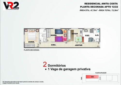 Imagem 24 de 28 de Apartamento De 2 Dormitórios No Vuturuá, São Vicente- Sp - Ap6418