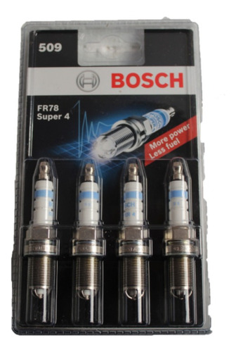 Bujías Bosch Super 4 Fr78 Fiat Strada 1.4mpi 8v