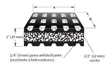 Imagen 2 de 10 de Base Vibrastop Antivibratoria Modelo Vs 14 220 X 220 Mm