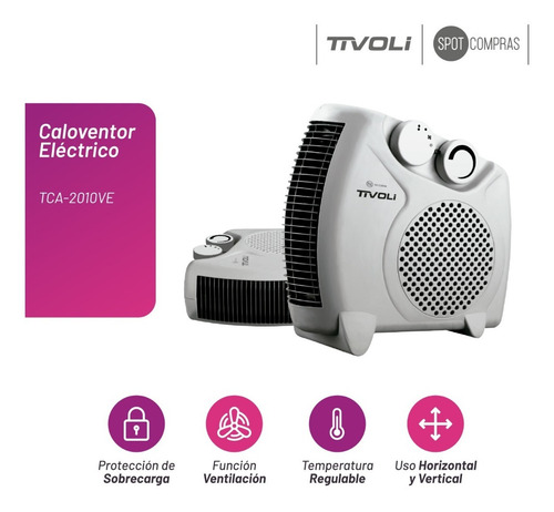 Caloventor Tivoli Con Termostato 2000w