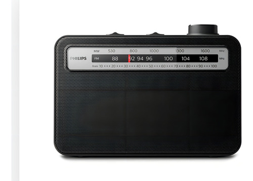 Radio portátil AM/FM Philips TAr2506 127V Analogica Portatil Negro