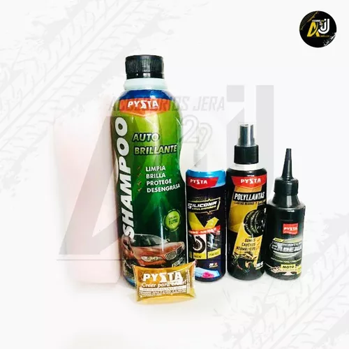 Kit Lavado Moto Auto Premium Motor Cachas Cubiertas Sia+