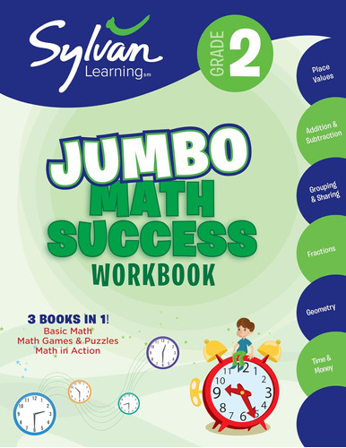 Libro: 2nd Grade Jumbo Math Success Workbook: 3 Books In 1--