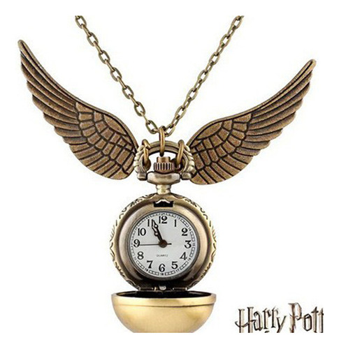 Collar De Reloj De Bolsillo Golden Snitch Quidditch