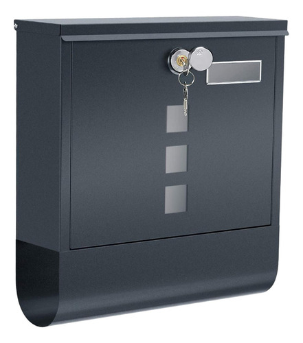 Buzón De Pared Con Cerradura, Decoración De Gris