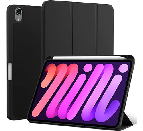 iPad Mini 6th Generation 2021 Case, Roartz Black Smart Auto