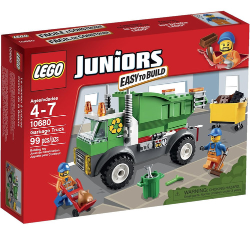 Camion De Basura Lego Juniors 99 Piezas Facil Armado