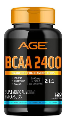 Bcaa 2400 120 cápsulas Age