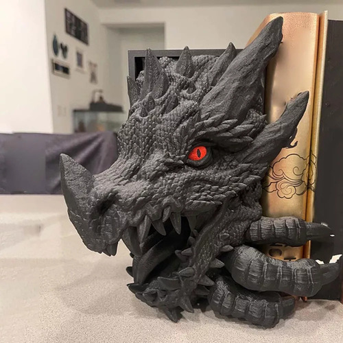Estatua De Dragón, Soporte Para Libros, Sujetalibros,