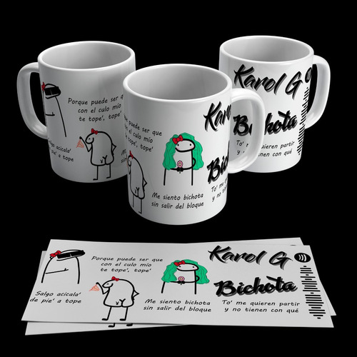 Imagen 2 de 10 de 11 Diseños Plantillas Sublimar Taza Flork Canciones De Amor