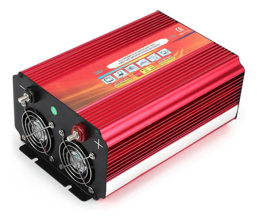 Lcd 2000w Power Inverter High Power 2 Universal Sockets Dual