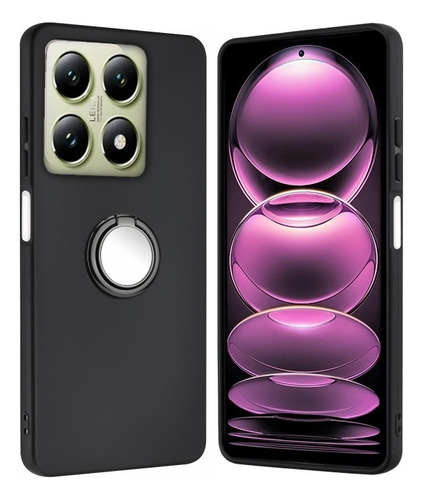 Funda For Xiaomi 14t Pro/poco M4 5g, Con Soporte For Anillo