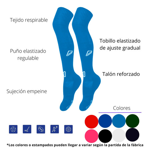 Medias Futbol Hockey Handball Blanco Floyd 804 T.4 36 / 40
