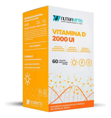 Suplemento Vitamina D 2000 Ul X3 Unidades 