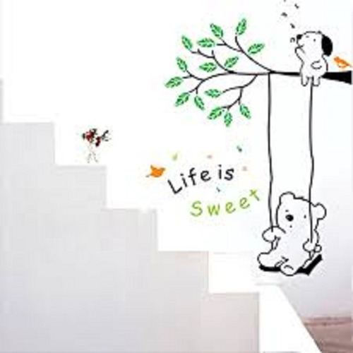 Vinilos Decorativos Oso Hamaca Perro - Niños - Infantil