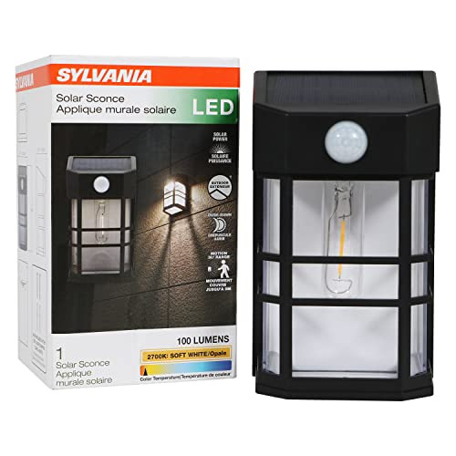 Sylvania Solar Wall Mount   Lantern Light With Pir Sens...