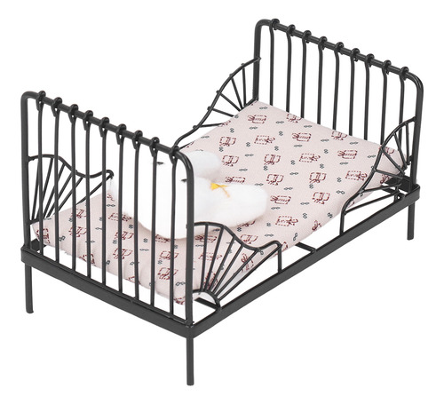 Cama Infantil En Miniatura 1:12 Mini Casa De Muñecas De Meta