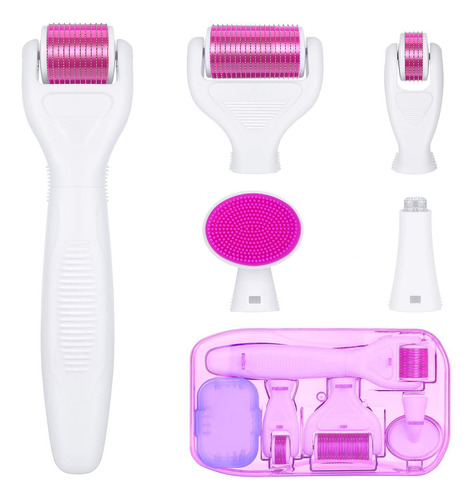 Yafex Derma Roller Kit Para Rostro Y Cuerpo - Rodillo De Mi.