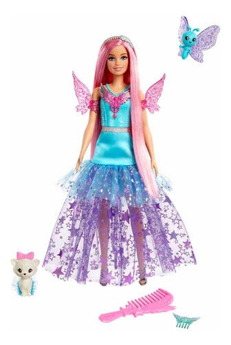 Barbie Muñeca Malibu A Touch Of Magic Con Vestido Con Deta.