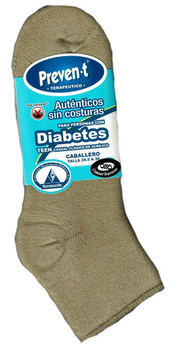 Tines Preven-t Caballero Pie Diabetico Afelpados Pack 4pares