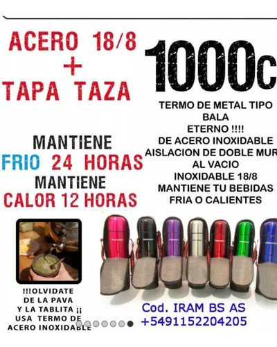 Regalo Personalizado Con Termo De 1 Litro