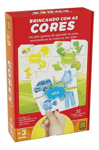 Jogo Educativo Brincando Com As Cores 04369 - Grow