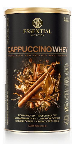 Whey Protein Cappuccino - 22g Proteína E 75mg Cafeína