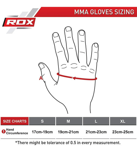 Guantes De Mma Rdx, Con Soporte De Muñeca Ajustable