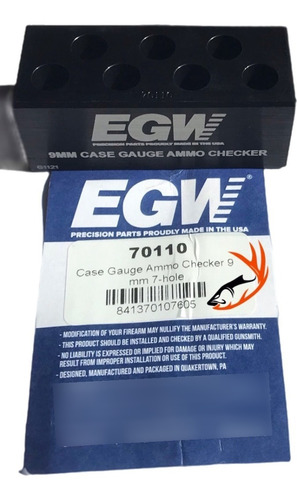 Egw Ammo Chamber Checker 9mm 7-hole