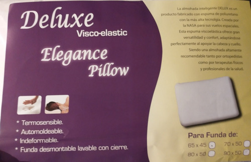Almohar Deluxe Elegance Pillow Almohada 65x45x11 Inteligente
