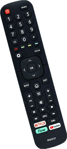 Control Remoto En2h27hs Para Hisense Hle3216rt Smart Tv