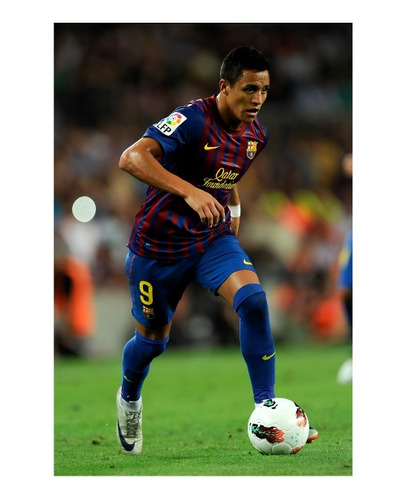 Alexis Sánchez Barcelona Póster 48x33 Cm