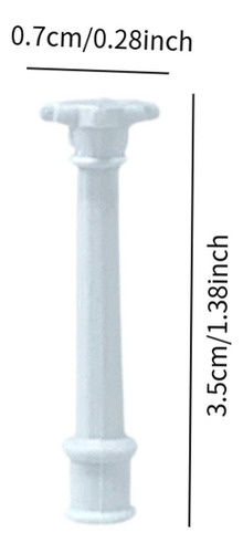6x Mini Columnas Modelo Estatuas Griegas Clásicas 3,5 Cm