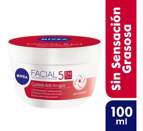 Crema Nivea Cuidado Facial Antiedad Arrugas X 100ml Original