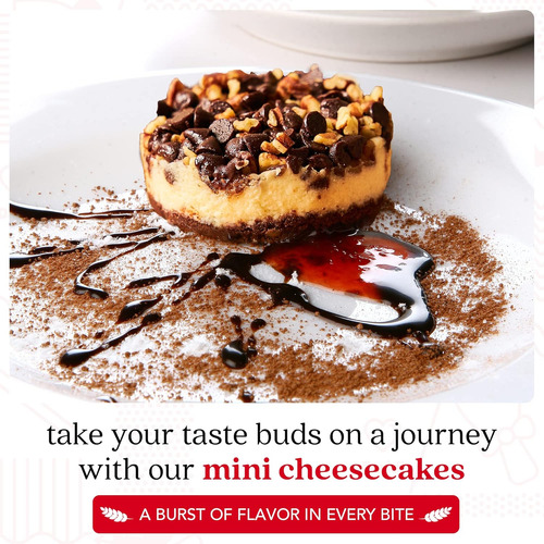 David's Cookies Turtle Chocolate Pecan Mini Cheesecakes - 6