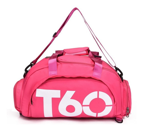 Bolsa Academia Fitness Esporte Viagem Impermeável Mochila Cor Pink