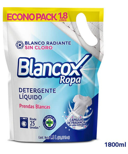 Detergente Liquido Blancox 1.8l