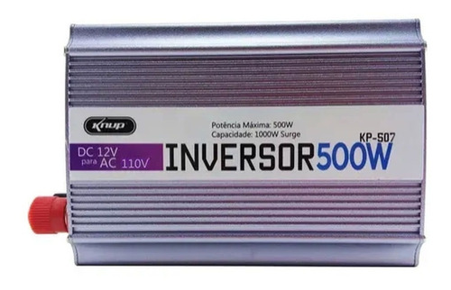 Inversor De Energia De 12v Para 110v 500w Com Usb Knup Kp507