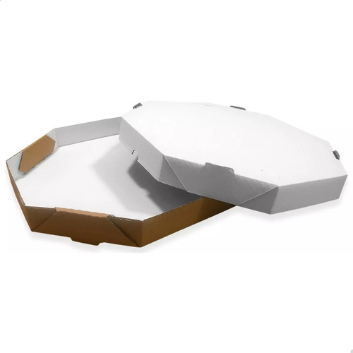 50 Caixas Papelão Branco Lisa Pizza Delivery Salgado 30cm