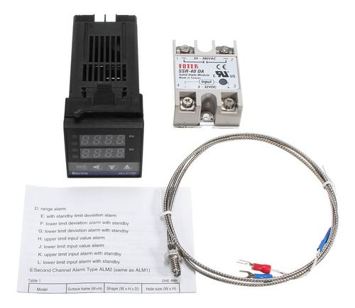1 Set Digital Lcd Pid Rex-c100 Controlador De Temperatura Se