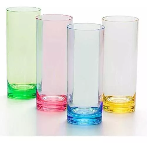 MITBAK 13- OZ Colored Highball Glasses (Set of 6)