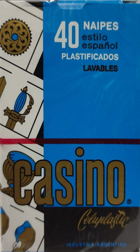  40 Naipes Casino Estilo Español Plastificadas X 1