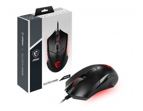 Mouse Gaming Msi Clutch Gm08 Led Rojo