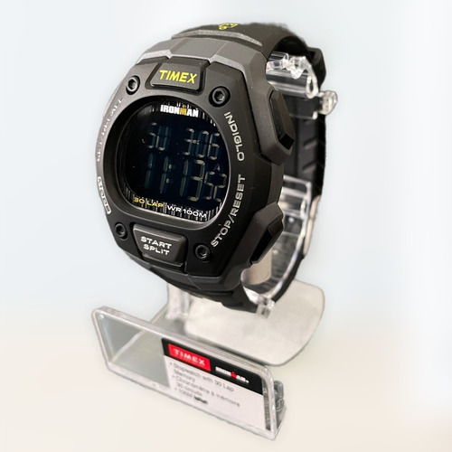 Reloj Timex Ironman Tw5m187009j Hombre Negro 100m Negro Negro Negro