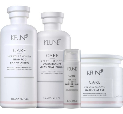 Keune Kit Care Keratin Smooth Silkening Polish Completo Pequ