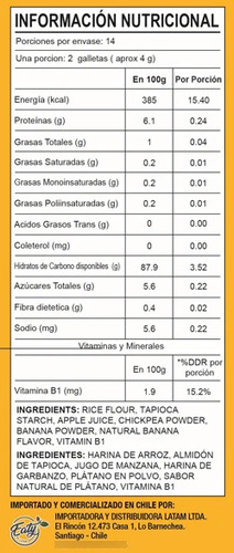 Galletas De Arroz Bebé Crawler Mum Mum Banana 58g
