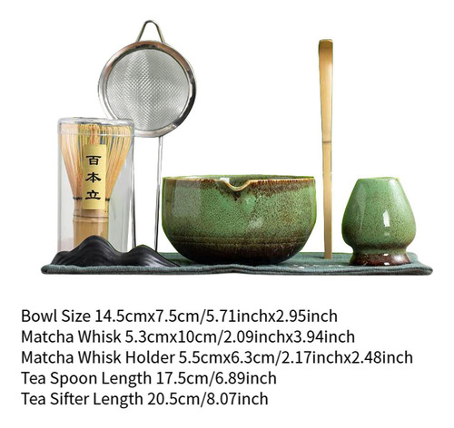 7x Matcha Set Ceremonía Del Té, Accesorios De Herramientas